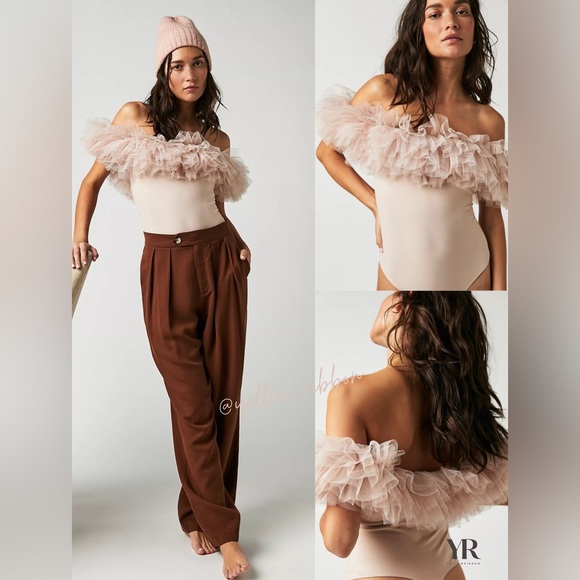 NEW FREE PEOPLE Big Love Bodysuit | Dusty Pink - Picture 4 of 9